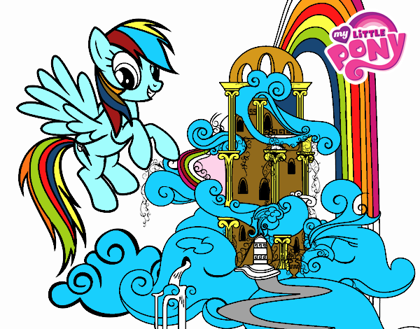 Rainbow Dash en su palacio