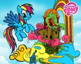 Rainbow Dash en su palacio