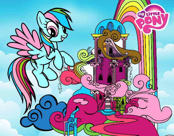 Rainbow Dash en su palacio