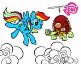 Rainbow Dash y la tortuga tanque