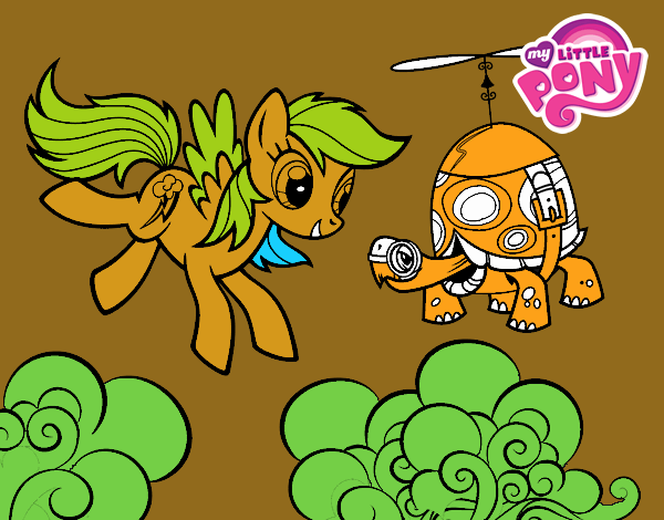 Rainbow Dash y la tortuga tanque