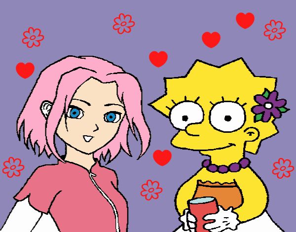 Lisa simpson y yo version sakura!!!