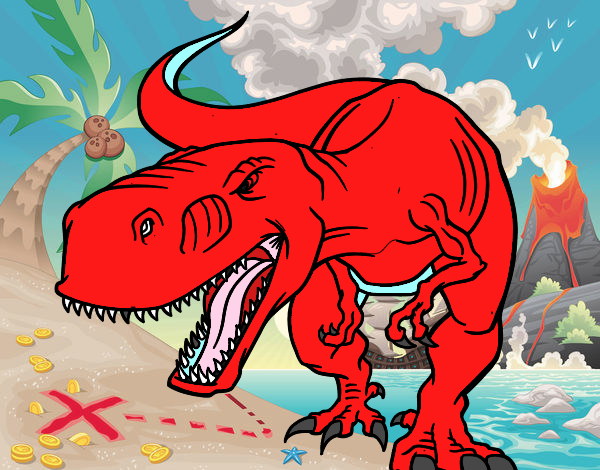 Dibujo de Tiranosaurio Rex enfadado pintado por en  el día  10-09-20 a las 22:25:03. Imprime, pinta o colorea tus propios dibujos!