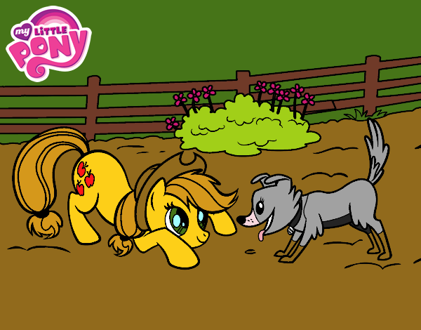 Applejack y Winona