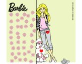 Barbie con cazadora de cuadros