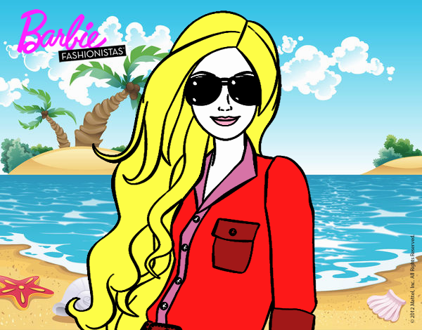 Barbie con gafas de sol