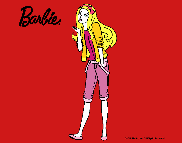 Barbie con look casual