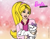 Barbie con su linda gatita