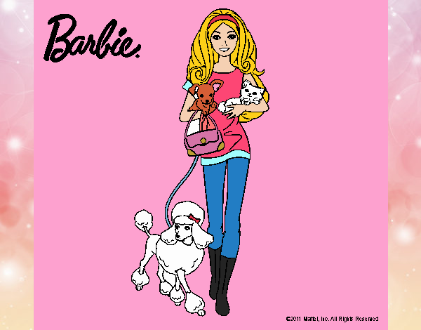 Barbie con sus mascotas