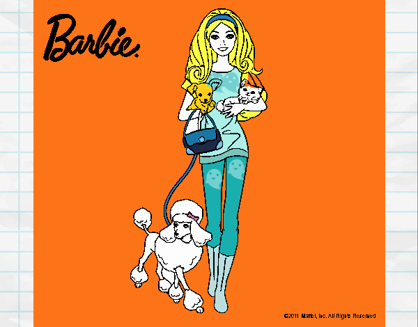 Barbie con sus mascotas