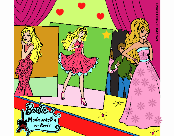 Barbie, desfilando por la pasarela