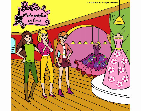 barbie escoge un vestido 