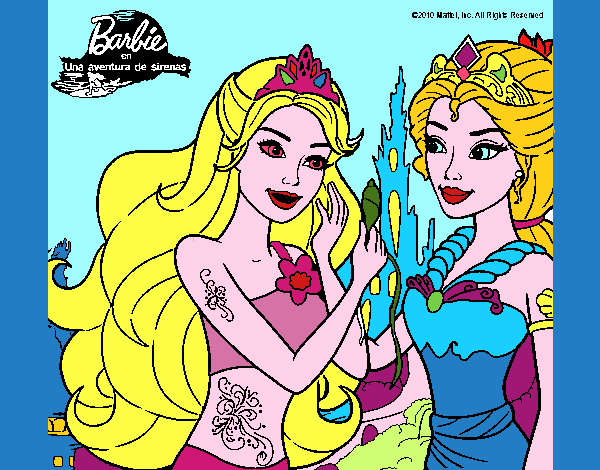 Barbie se despiede de la reina sirena