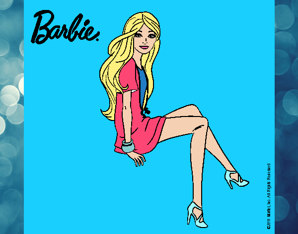 Barbie sentada