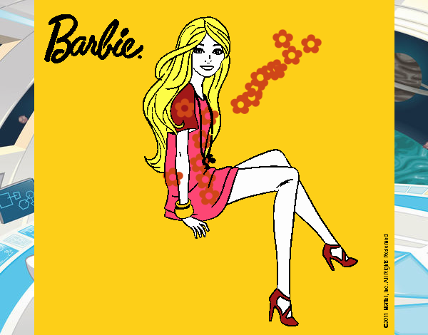 Barbie sentada