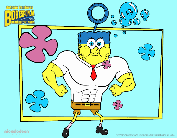 sponge bob super heroe