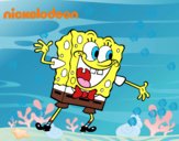 Bob Esponja saludando