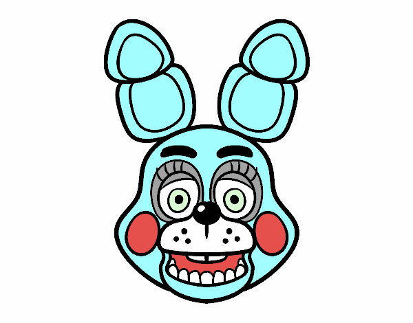 Cara de Toy Bonnie de Five Nights at Freddy's