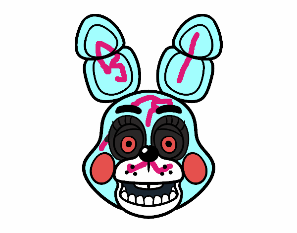 Cara de Toy Bonnie de Five Nights at Freddy's