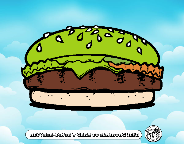 Dibujo de Crea tu hamburguesa pintado por en  el día 15-09-20 a  las 19:05:06. Imprime, pinta o colorea tus propios dibujos!