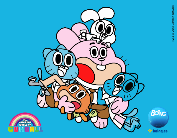 Gumball y amigos contentos