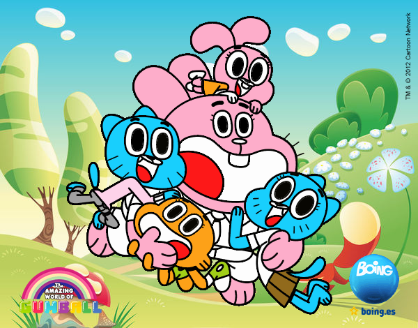 Gumball y amigos contentos