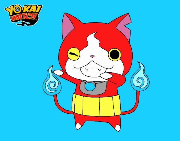 Jibanyan guiñando el ojo