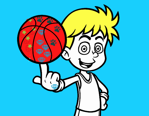 Jugador de baloncesto junior