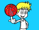 Jugador de baloncesto junior