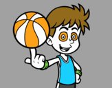 Jugador de baloncesto junior