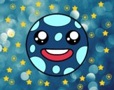 La luna Kawaii