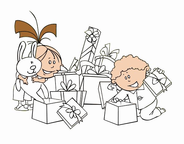 Los niños y los regalos