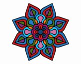 Mandala de flor sencilla