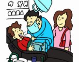 Niño en el dentista