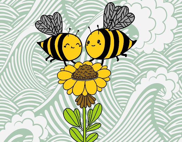 Pareja de abejas