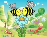 Pareja de abejas