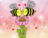 Pareja de abejas