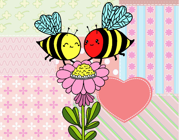 Pareja de abejas