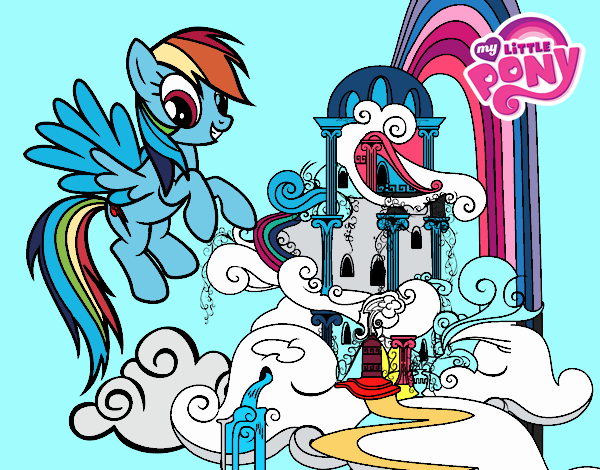 Rainbow Dash en su palacio