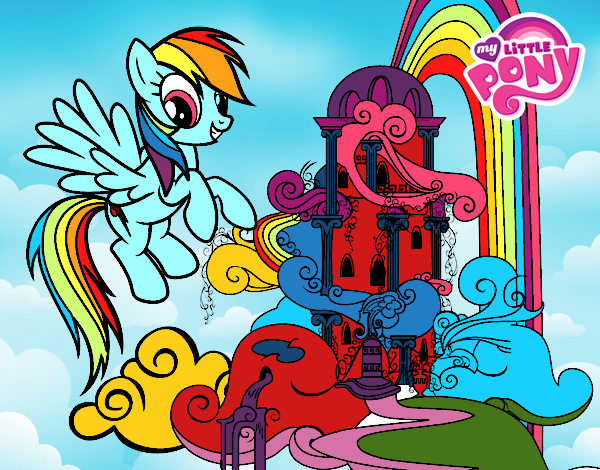 Rainbow Dash en su palacio