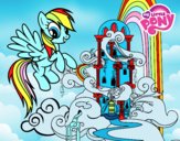 Rainbow Dash en su palacio