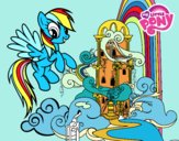 Rainbow Dash en su palacio