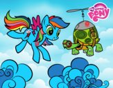 Rainbow Dash y la tortuga tanque