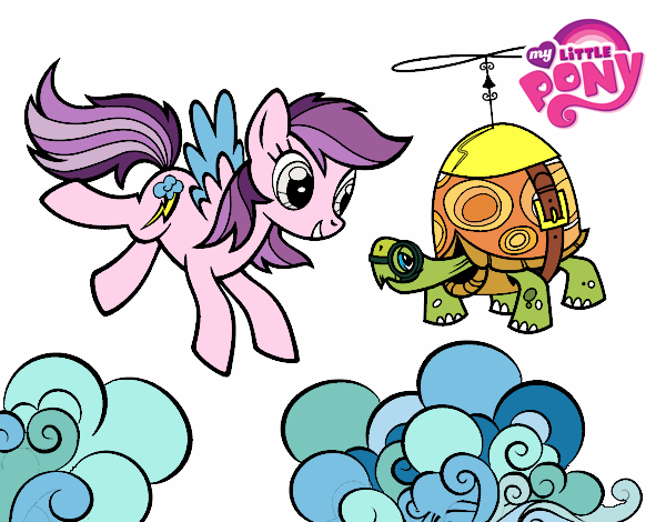 Rainbow Dash y la tortuga tanque