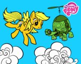 Rainbow Dash y la tortuga tanque