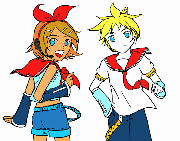 Rin y Len Kagamine Vocaloid