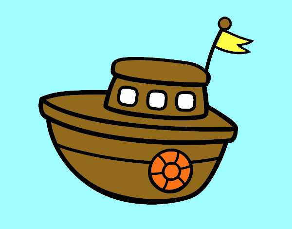Un barco de juguete