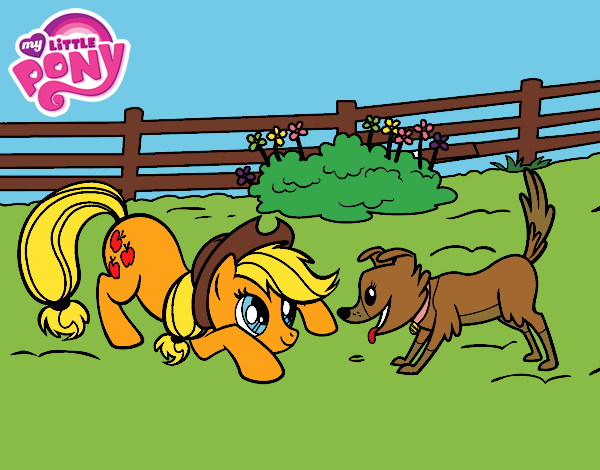 Applejack y Winona