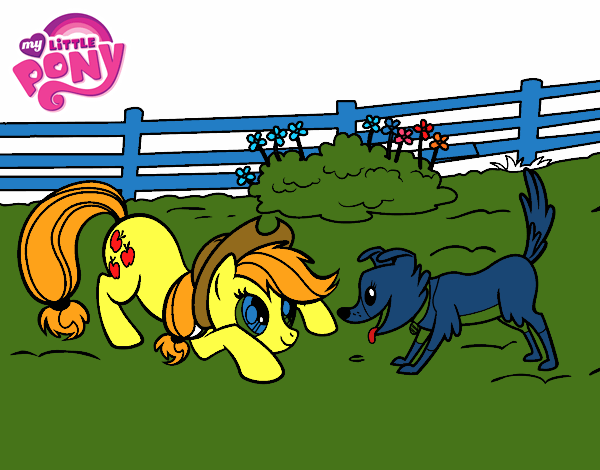 Applejack y Winona