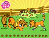 Applejack y Winona